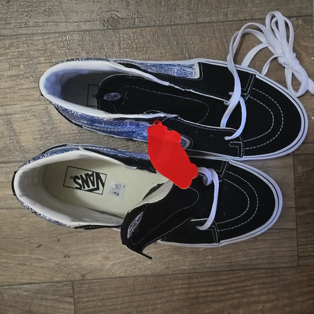 Blue size 9.5 hightop vans